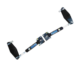 Cilindro doble para dos timones